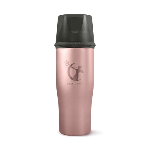 Ceres CHILL Demigoddess Mini Breastmilk Chiller & Warmer – 6–16oz Portable Breast Milk Cooler, Storage & Baby Bottle for Travel, Work or On-The-Go – Pump Compatible Container – Rose Gold - Image 1