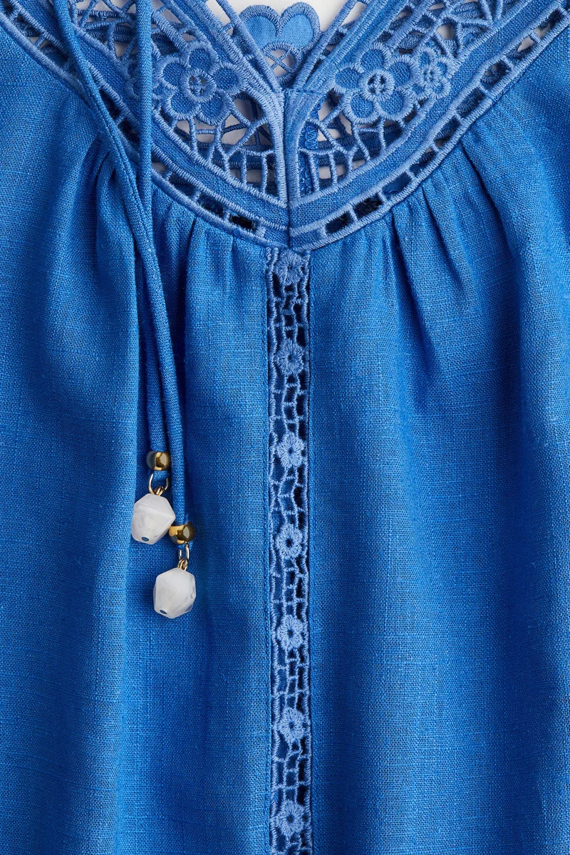 H&M Broderie anglaise tie-strap dress