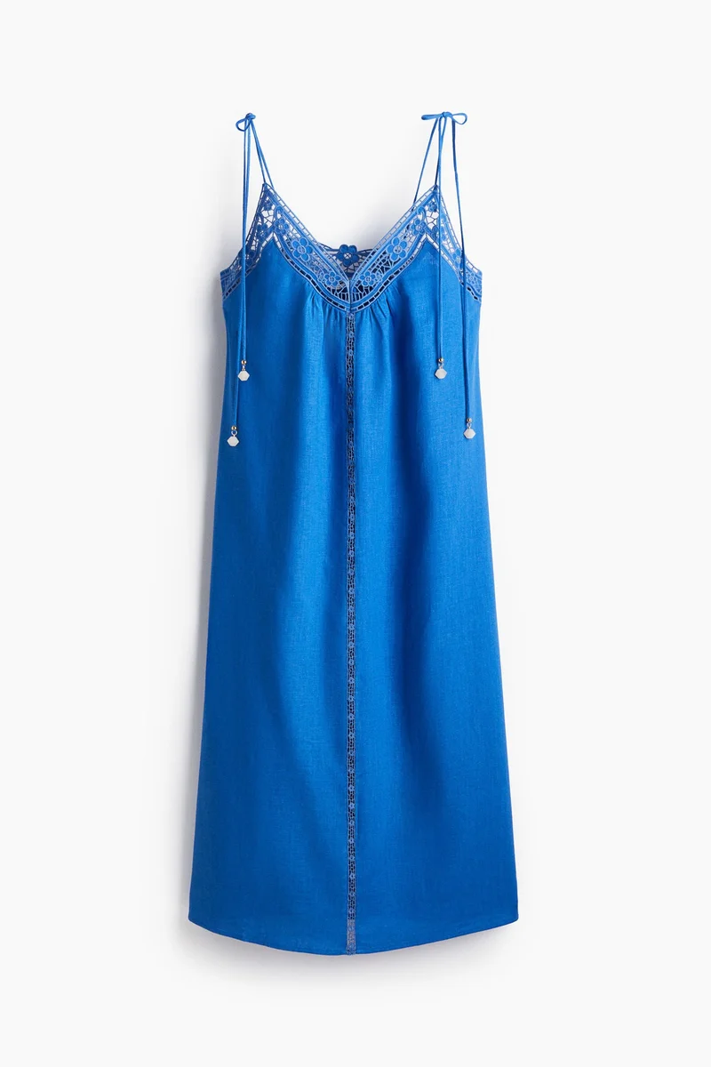 H&M Broderie anglaise tie-strap dress