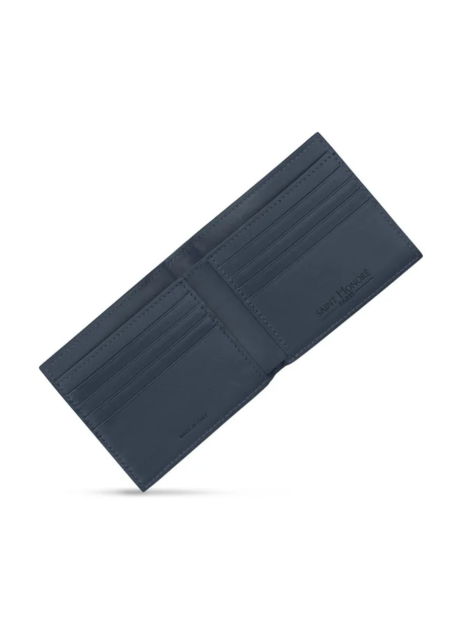 Saint Honore Paris  Weaved Navy Leather Wallet for Men for Men | Best Price UAE