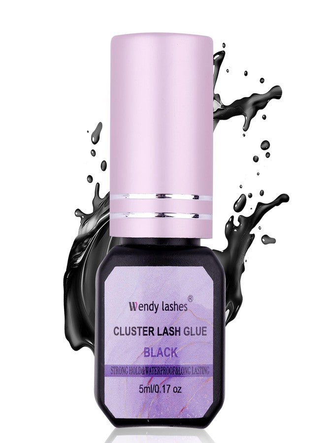 WENDY LASHES Fast-Drying Eyelash Extension Glue for Professionals - 1-2 Second Strong Hold Waterproof & Long Lasting 8 Weeks Salon-Grade Lash Adhesive(Black,5ml) - Image 1