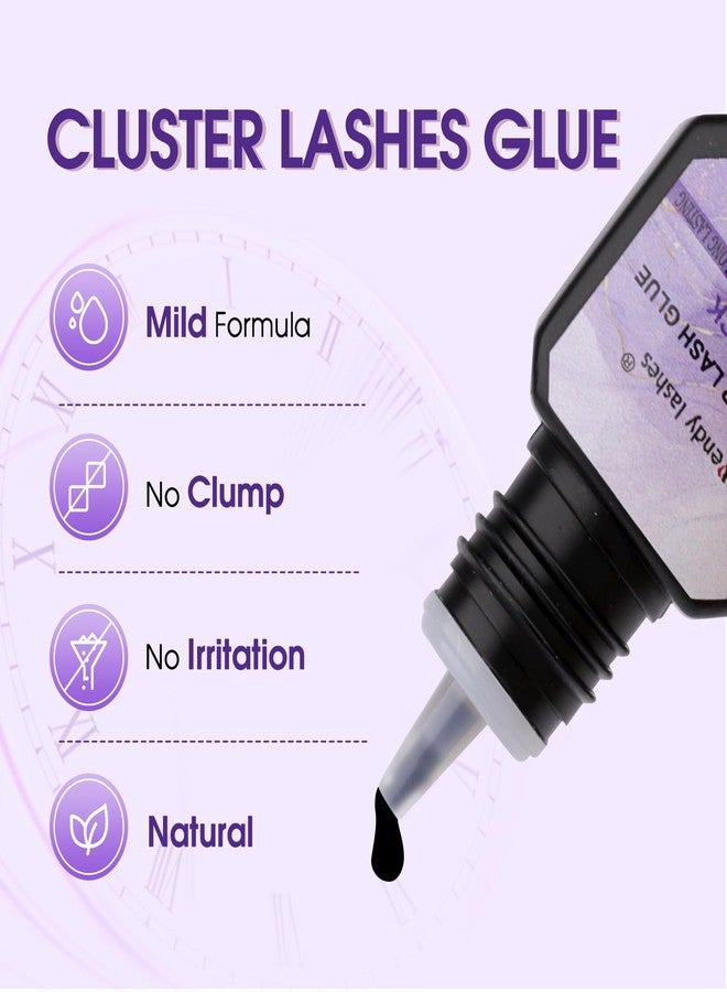 WENDY LASHES Fast-Drying Eyelash Extension Glue for Professionals - 1-2 Second Strong Hold Waterproof & Long Lasting 8 Weeks Salon-Grade Lash Adhesive(Black,5ml) - Image 2