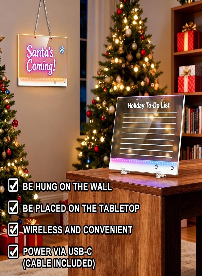 momozzle Led Drawing Board with 13 Light Effects, 17" Rechargeable Glow Doodle LED Note Board with Colors, Neon Light Up Drawing Tablet Gifts for Kids for Education Birthday Christmas Gift Ideas - Image 2