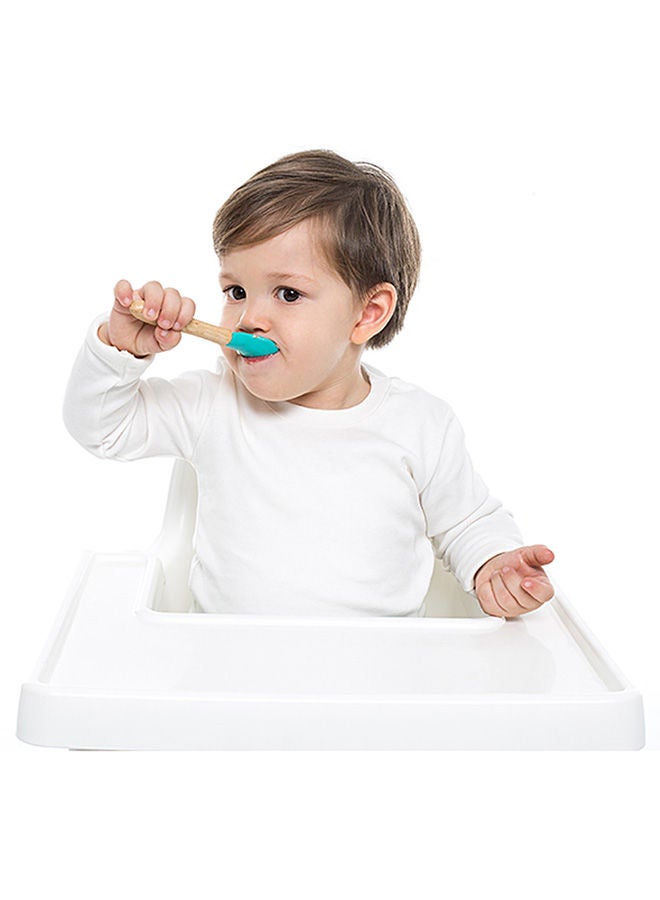 Minikoioi Silicone Spoon Scoops - Pack of 2 - Green/Grey - Image 4