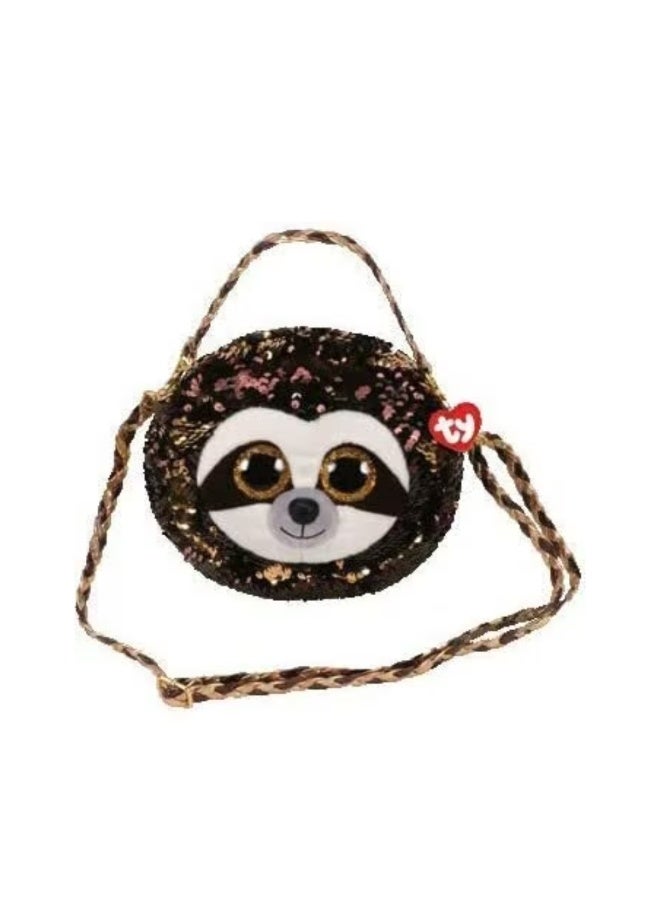 Ty حقيبة دangler براون 8" من تاي فاشن مع خيوط لامعة - دangler ث السلوث