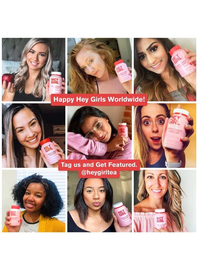 HEY GIRL NUTRITION Apple Cider Vinegar Capsules with The Mother - 2160mg Apple Cider Vinegar Pills with Cayenne Pepper - 120 Vegan ACV Capsules with Mother for Detox Cleanse, Keto, Digestion & Bloating - Image 5