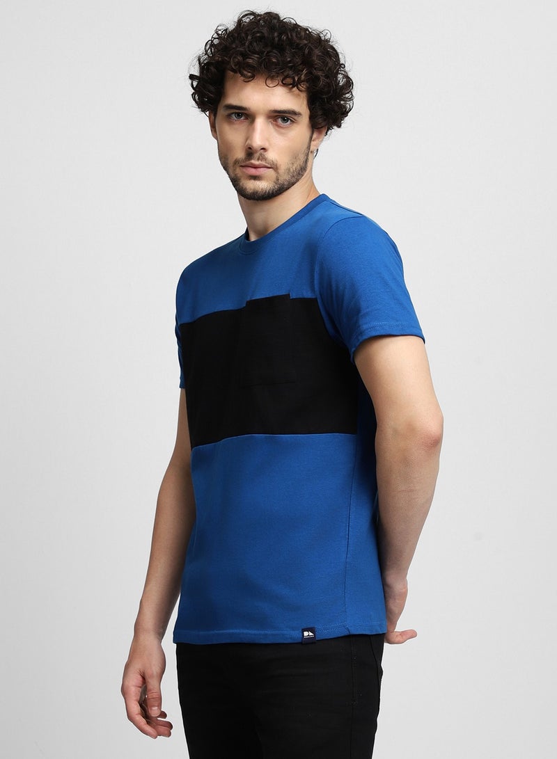 Dennis Lingo Blue T-Shirt for Men, 100% Cotton, Regular Fit - Image 5