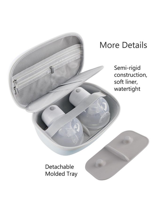 Gowing Wearable Breast Pumps Carrying Bags, Hard Shell Case with Removable Tray, Watertight Breast Pump Storage Bag Compatible with Most of Wearable Breast Pumps, Holds 2 Pumps - pzsku/Z3B367BD0751A9FEB92D1Z/45/_/1737031270/aab46fc5-fc4b-4b95-8e51-b72ce7d54735