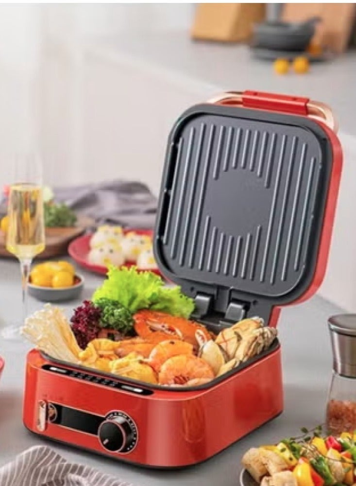 Denx 1800W 2.5L Multifunction Electric Grill with Adjustable Thermostat and Sauce Tray - Image 5