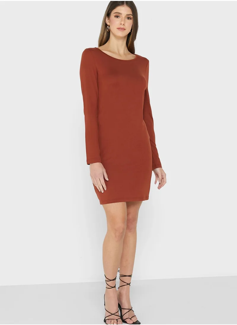 VERO MODA Long Sleeve Mini Dress