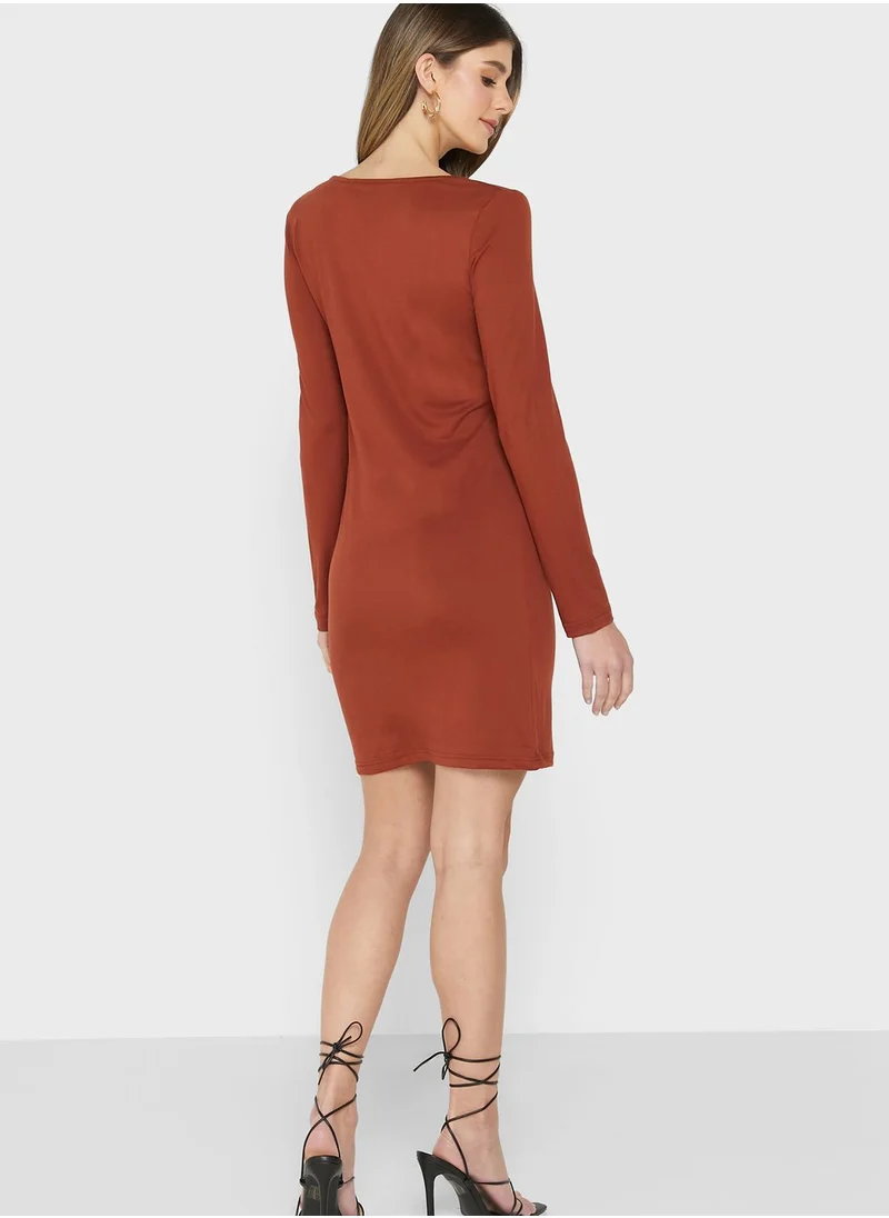 VERO MODA Long Sleeve Mini Dress