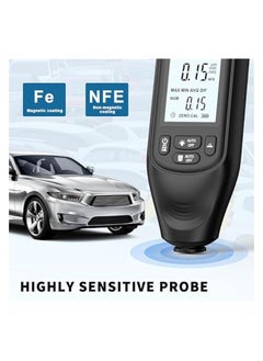 PROMASS Paint Thickness Gauge, Smart Car Paint Testing Meter 0-2000um Measuring Range, High-precision 1um FE/NFE Coating Measurement  - Image 2