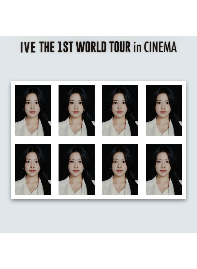 NIBEMINENT 8 Pcs Kpop IVE - GAEUL WORLD TOUR In CINEMA ID PHOTO Lomo Cards Card For Fans Collection Gifts - Image 1