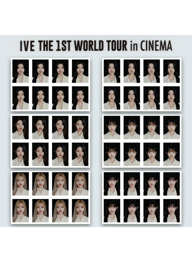 NIBEMINENT 8 Pcs Kpop IVE - GAEUL WORLD TOUR In CINEMA ID PHOTO Lomo Cards Card For Fans Collection Gifts - Image 2