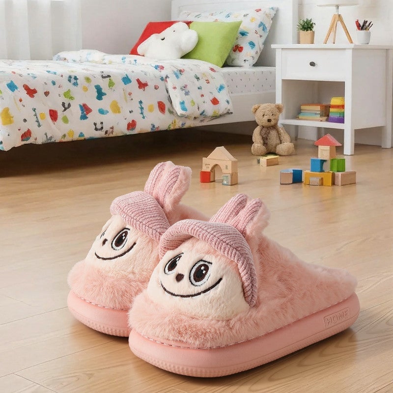 Lucky Kids Cartoon Slippers for Kids, Funny Animal House Shoes with Non-Slip Sole, Cozy Plush Indoor Comfort Footwear for Boys and Girls - Image 5