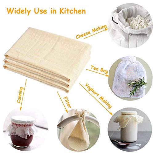 Amit Marketing Cotton Muslin Cloth | Unbleached | Madarpath Cloths | Natural Ultra-Fine Cheesecloth | for Making Cheese Wraps, Paneer, Jalebi, Wrapping Hot Chapattis, Rice & Noodles – White (15 Meter) - Image 3