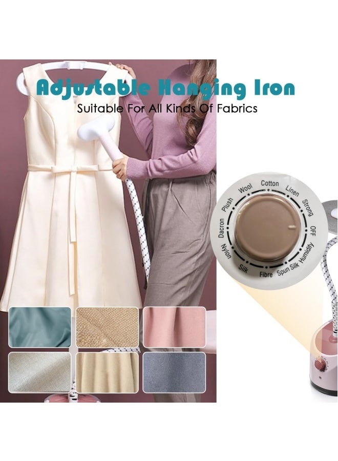 ALongDeng 2000W Vertical Garment Steamer with Built-in Ironing Board Height Adjustable Clothes Steamer 35 Second Fast Heating 1.8L Water Tank 11 Steam Settings Durable Versatile Home Steamer - Image 4