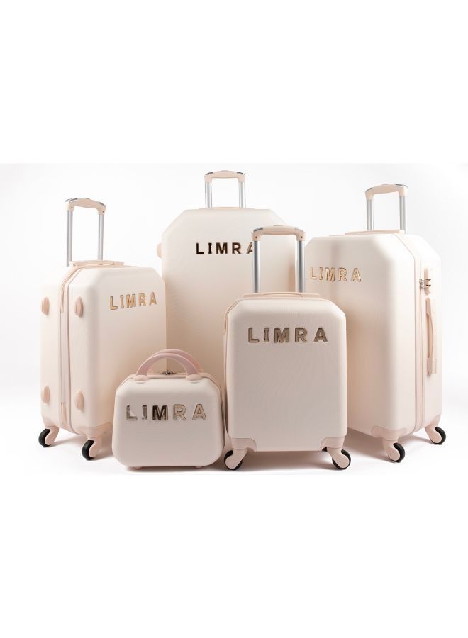 ليمرا طقم شنط سفر مكون من 5 حقائب أمتعة بيج - Image 1
