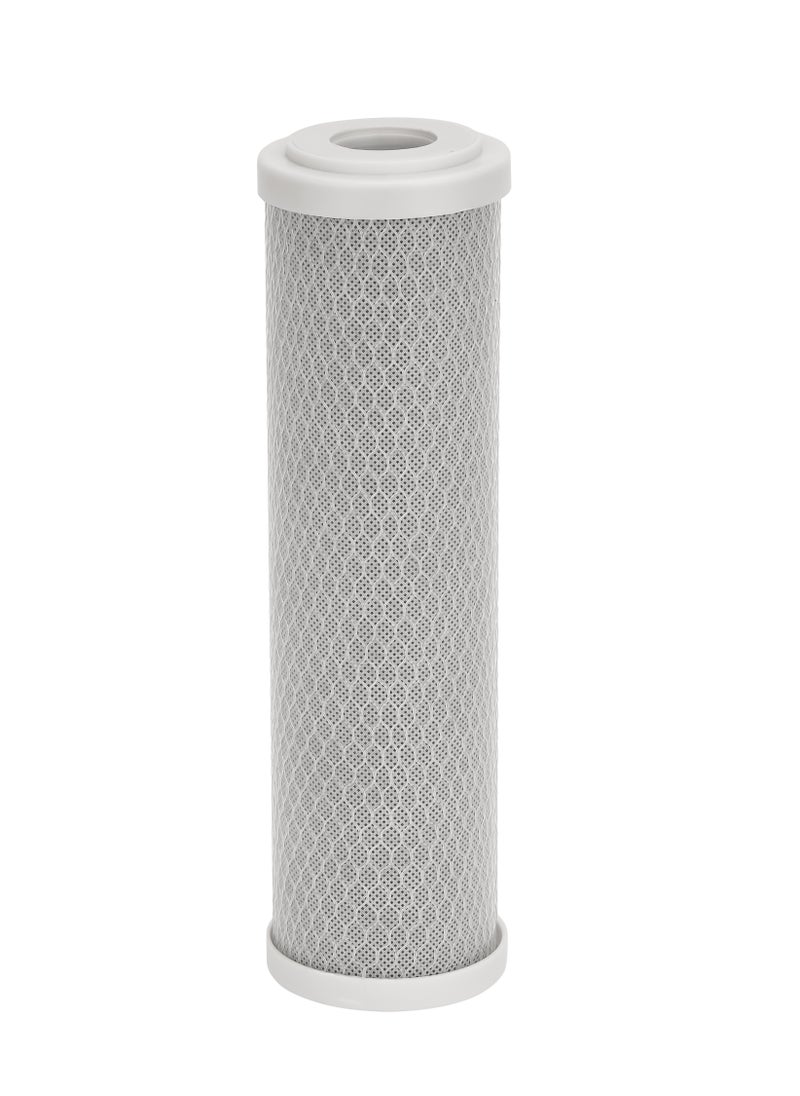 Geepas Carbon Block (CTO) Water Filter Cartridge - Premium Filtration for Removing Chlorine, Impurities, and Unwanted Tastes and Odors, Ensuring High-Quality and Refreshing Drinking Water in Your Home