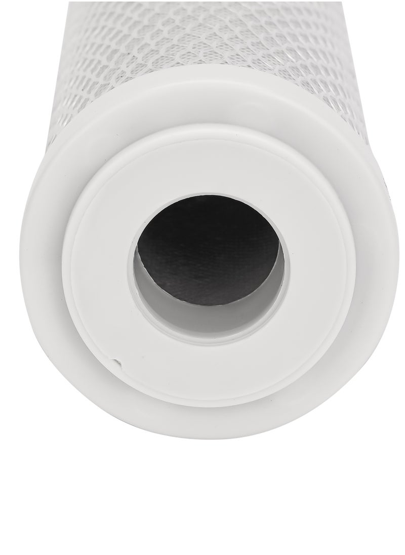 Geepas Carbon Block (CTO) Water Filter Cartridge - Premium Filtration for Removing Chlorine, Impurities, and Unwanted Tastes and Odors, Ensuring High-Quality and Refreshing Drinking Water in Your Home
