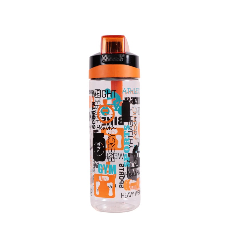 Herevin Water Bottle in Special Polybag - 750 ml Capacity, Multicolor, Leak-Proof, BPA-Free, Made in Turkey (School, Gym, Sports, Outdoors), Orange - Image 2