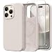 GONEZ Magnetic for iPhone 14 Pro Max Case Compatible with MagSafe AntiScratch Microfiber Lining Screen Protector Shockproof Slim Phone Silicone Cover 67 inch Stone - Image 2