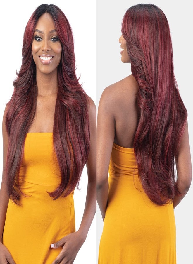 FREE TRESS FreeTress Equal Curtain Bangs HD Lace Front Wig Bombshell (HI-VANILLA) - Image 4