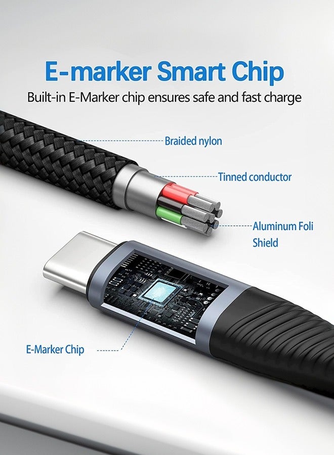 Tersely 【2 Pack】 (1M/3.3FT) 100W Fast Charging USB-C Cable, Type C PD Charger Cord for iPhone 17/16/15 Pro Max/Pro/Plus/15, MacBook/iPad Air Pro 2024, Pixel 10/9/9 Pro 8a, Samsung S25 S24 S23 Flip/Fold 7 6 5 4 - Image 3