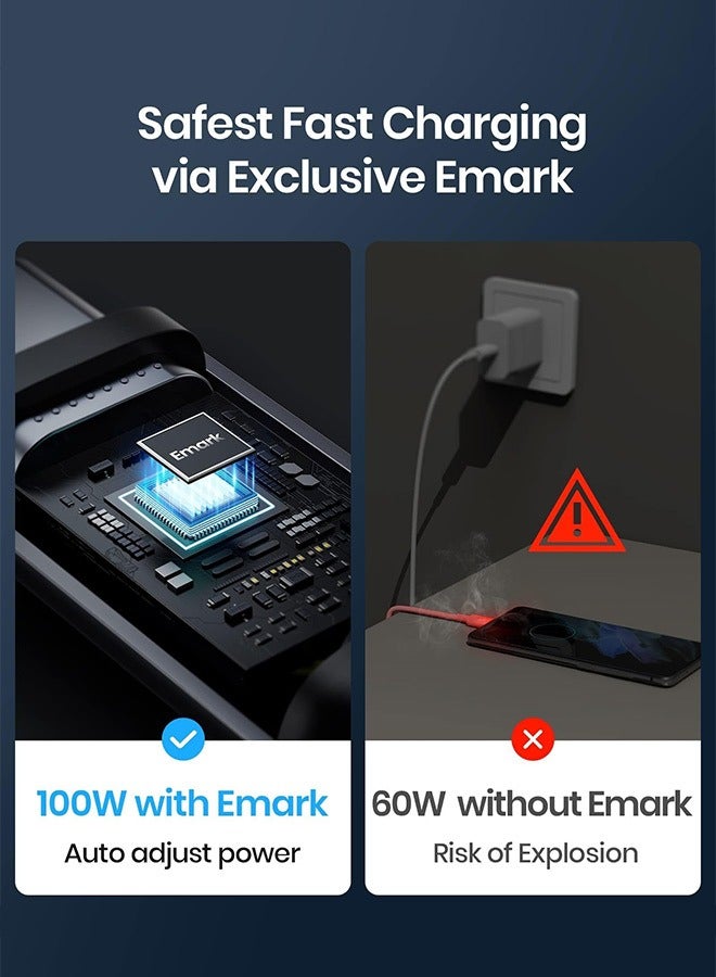 Tersely 【2 Pack】 (1M/3.3FT) 100W Fast Charging USB-C Cable, Type C PD Charger Cord for iPhone 17/16/15 Pro Max/Pro/Plus/15, MacBook/iPad Air Pro 2024, Pixel 10/9/9 Pro 8a, Samsung S25 S24 S23 Flip/Fold 7 6 5 4 - Image 2