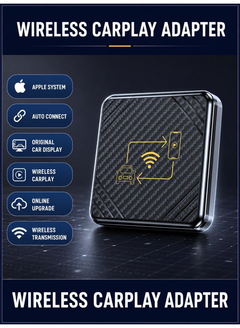 Wired-to-wireless CarPlay adapter, 4G multi-network connectivity box, Android Auto smart in-car CarPlay adapter, 2-in-1 wireless AI box – plug and play - Image 1