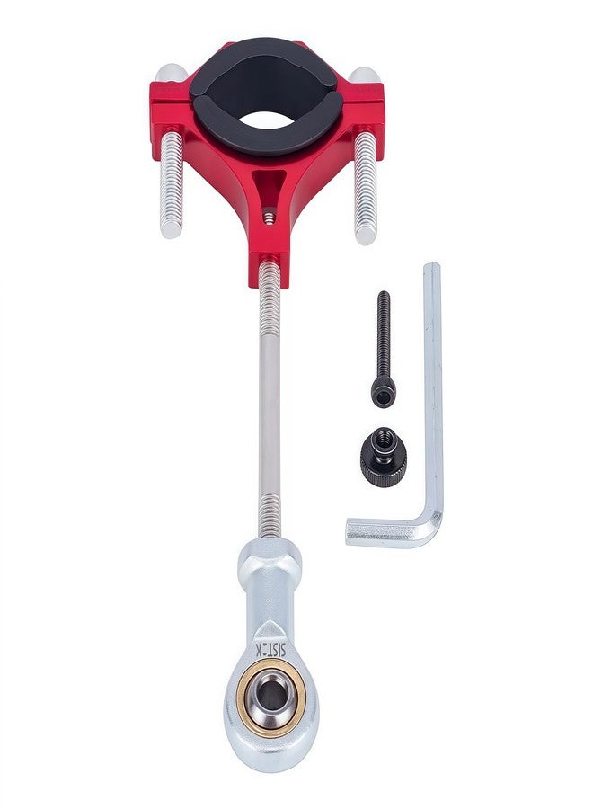 AMK Metal Tow Hitch Connecting Rod for 1/10 1/8 1/7 RC Crawler Cars, Trailer Hook for Camping Vehicle Accessories Upgrade (Red) - Image 1