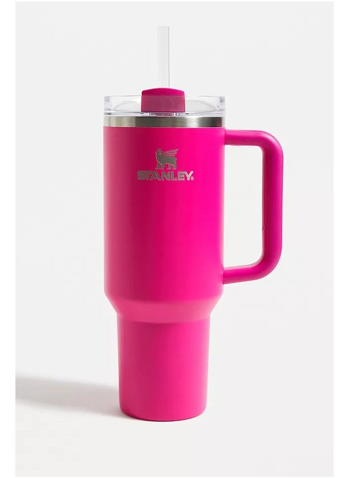 Stanley - STANLEY Quencher H2.0 FlowState Stainless Steel Vacuum Insulated Tumbler with Lid and Straw for Water, Iced Tea or Coffee (Fuchsia, 40 oz) - Image 1