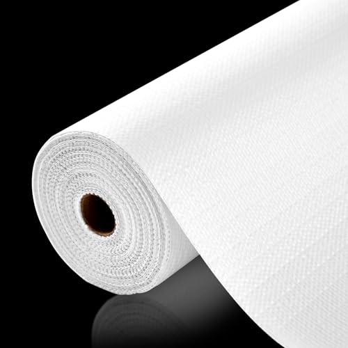 ALIUNI Shelf and Drawer Liner, Kitchen Cabinet Liners Non-Adhesive Non-Slip Waterproof Washable Mats, Protect Dresser Shelves, White, 12 in X 10 FT - Image 1