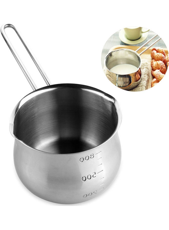 Loquat Non-Stick Saucepan Flat Bottom Induction Silver 23 x 12 x 9cm - Image 2