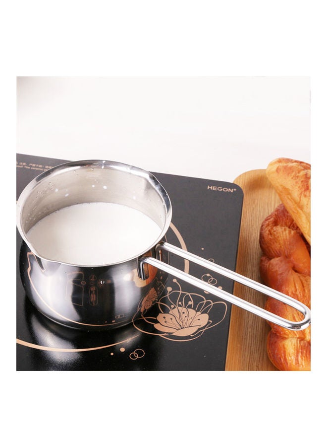 Loquat Non-Stick Saucepan Flat Bottom Induction Silver 23 x 12 x 9cm - Image 4