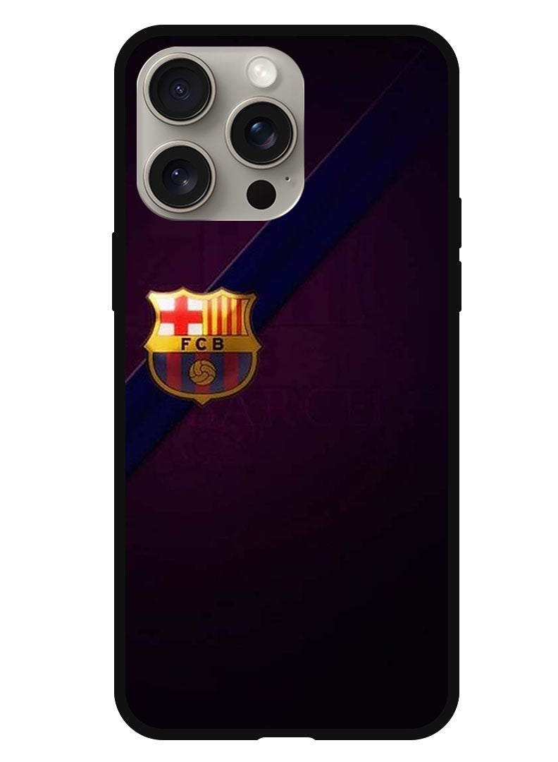Theodor Protective Case Anti Scratch Shock Proof Bumper Cover For iPhone 15 Pro Minimal Barca Logo - Image 1