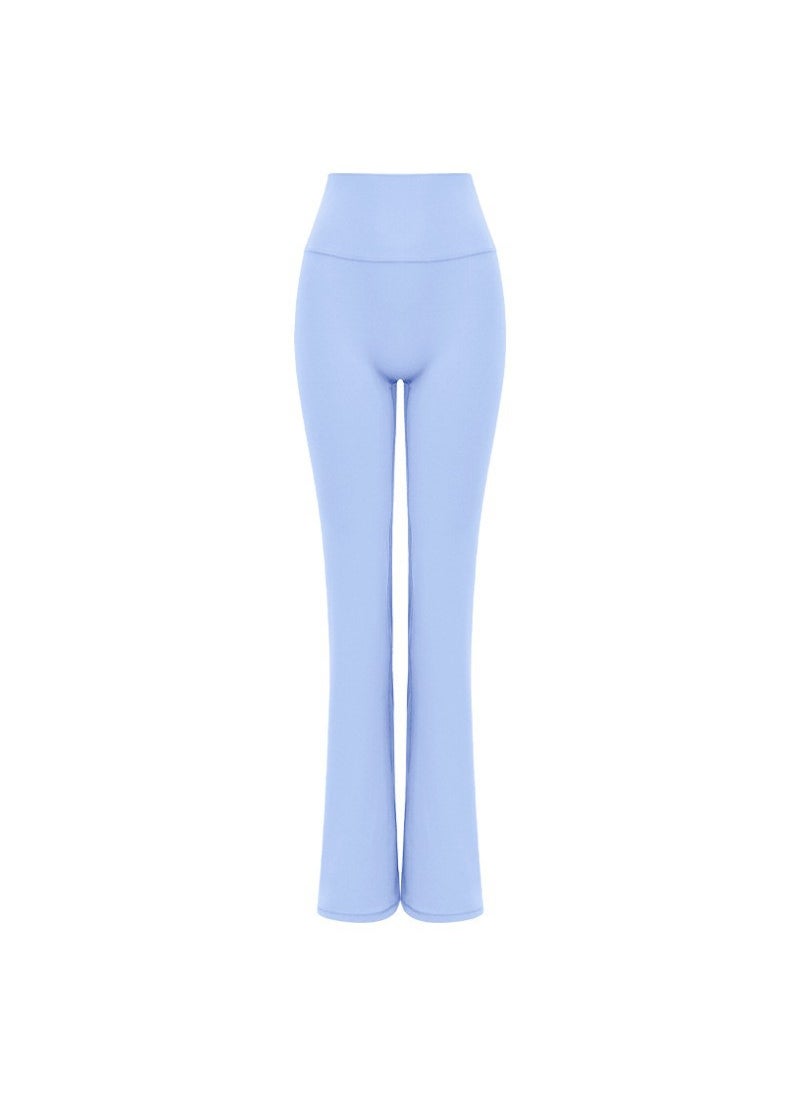 Generic - Comfort Fit Womens Bootleg Yoga Pants Snow blue and purple trousers - Image 1