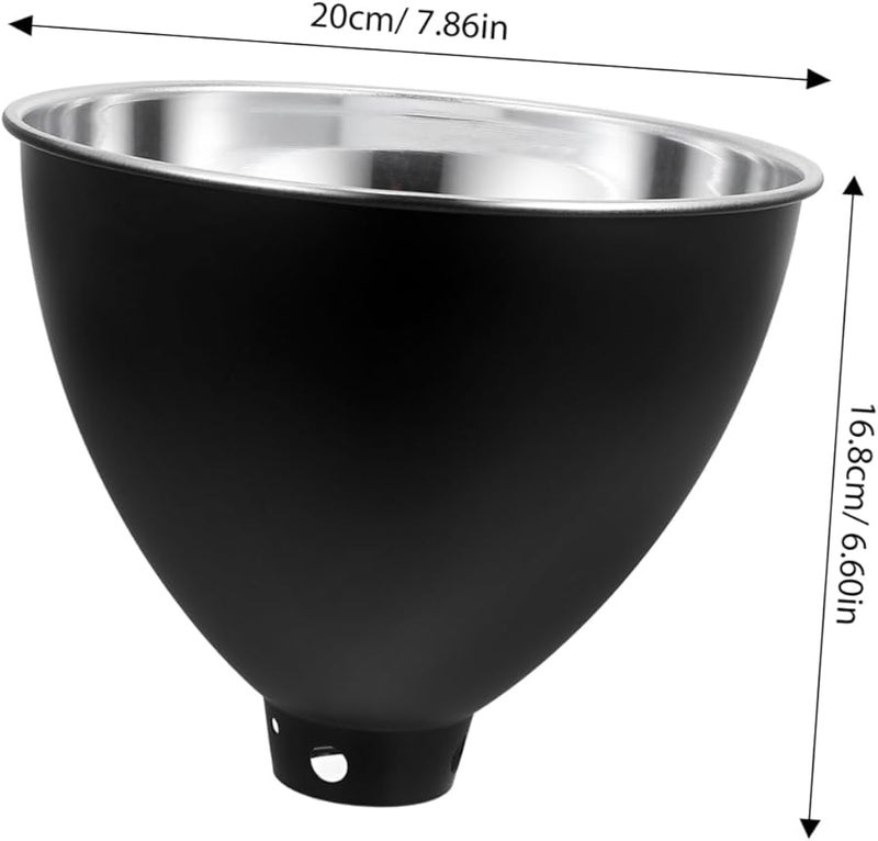 2 قطعة ظل مصباح حراري للزواحف الأسود غطاء عاكس صيانة سهلة ملحقات موطن السلاحف - Image 3