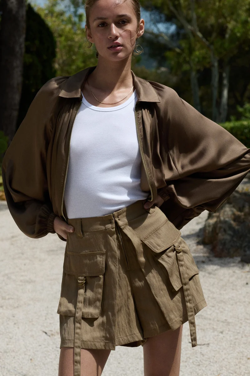 H&M Lyocell-blend cargo shorts