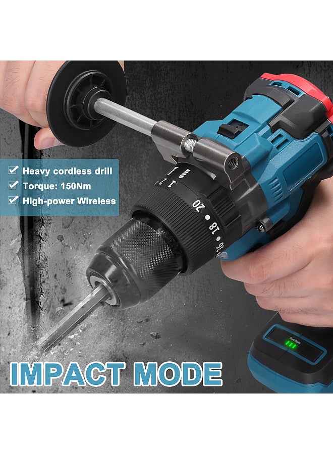 13mm High Torque Multifunctional Electric Cordless Drill High-power Wireless Rechargeable Hand Drills Brushless Motor Home DIY Electric Power Tools  - Image 3
