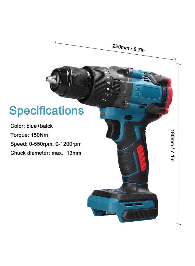 13mm High Torque Multifunctional Electric Cordless Drill High-power Wireless Rechargeable Hand Drills Brushless Motor Home DIY Electric Power Tools  - Image 5