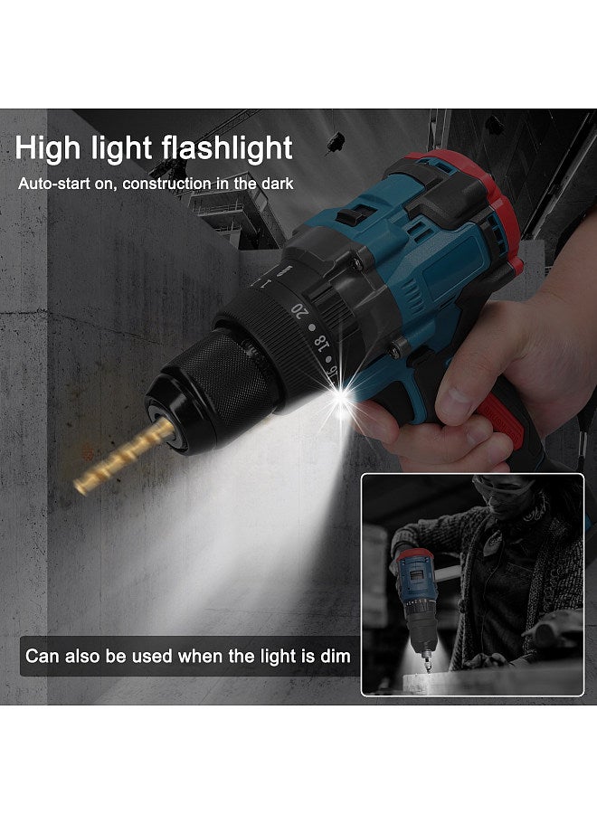 13mm High Torque Multifunctional Electric Cordless Drill High-power Wireless Rechargeable Hand Drills Brushless Motor Home DIY Electric Power Tools  - Image 4