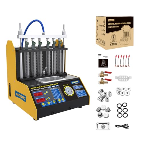 AUTOOL Ultrasonic Wave Fuel Injector Cleaner and Tester Automotive Fuel Injection Systems Cleaning Tools for All Petrol 6 Cylinder Vehicles Motorcycle - Image 1