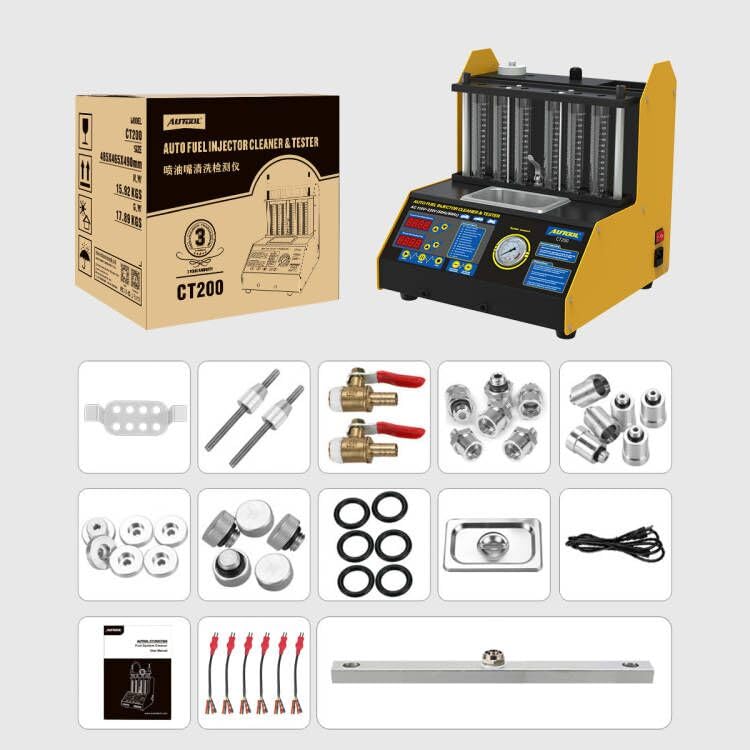 AUTOOL Ultrasonic Wave Fuel Injector Cleaner and Tester Automotive Fuel Injection Systems Cleaning Tools for All Petrol 6 Cylinder Vehicles Motorcycle - Image 2