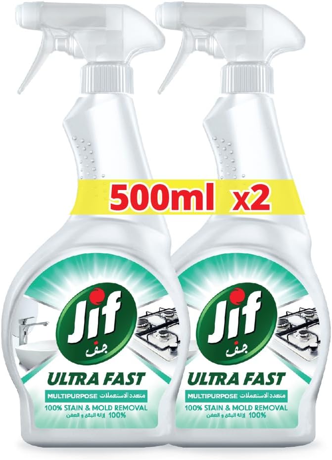 JIF Ultra Fast Cleaner Spray - 2 x 500ml - Image 1