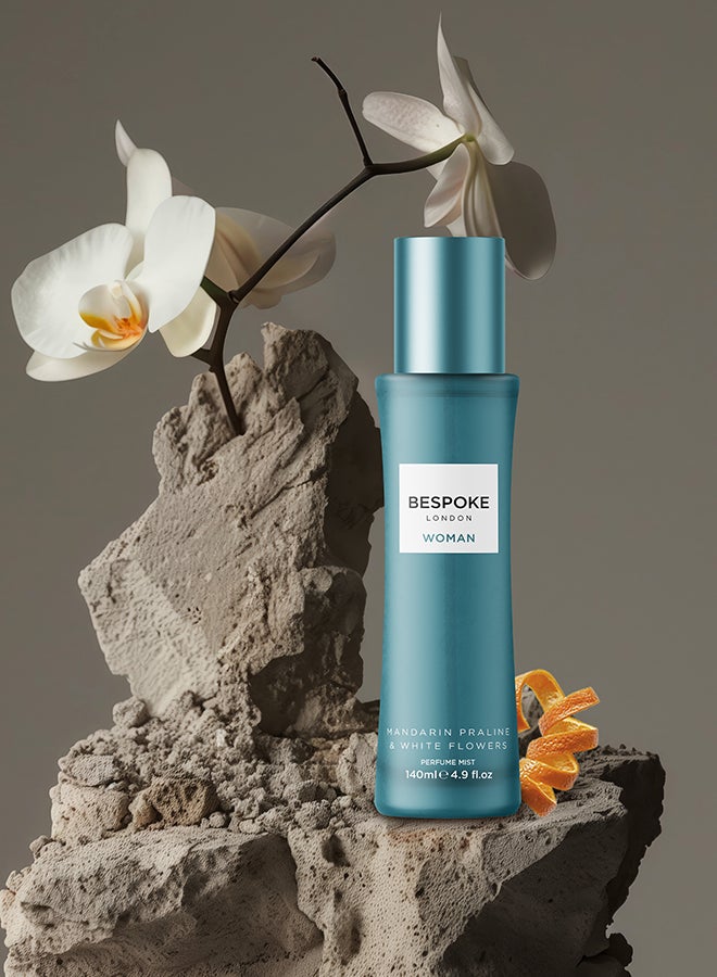 BESPOKE LONDON Woman Mandarin Praline And White Flowers Perfume Mist For Women, Long-Lasting Fragrance Body Mist 140 Ml - Image 3