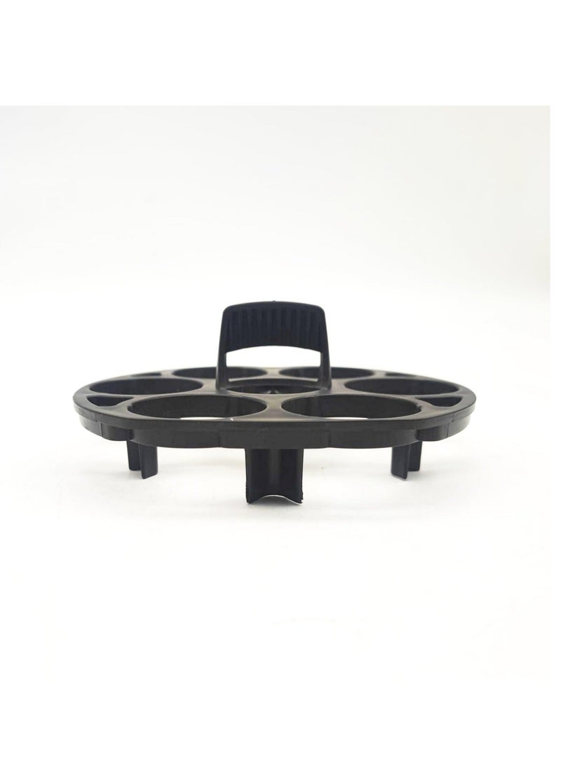 Egg Boiler Steamer Rack, Instant Pot Egg Rack, Egg Cooker Tray Stand for 7 Eggs, Heat-resistant, Bpa-free Plastic, Prevents Rolling, Easy Storage in Fridge Kitchen Utensils, Black - Image 3