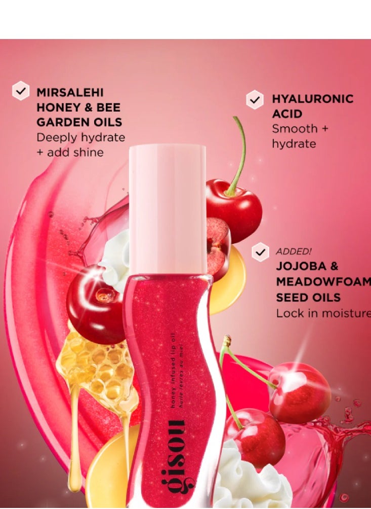 Gisou Jisoo Lip Gloss & Moisturizer - Cherry on the Cake 8ml  - Image 2