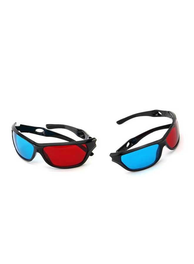 Red And Blue 3D Glasses, 3D Stereoscopic Glasses, ABS Non-Flashing 3D Glasses. (Red + Blue) - Image 4