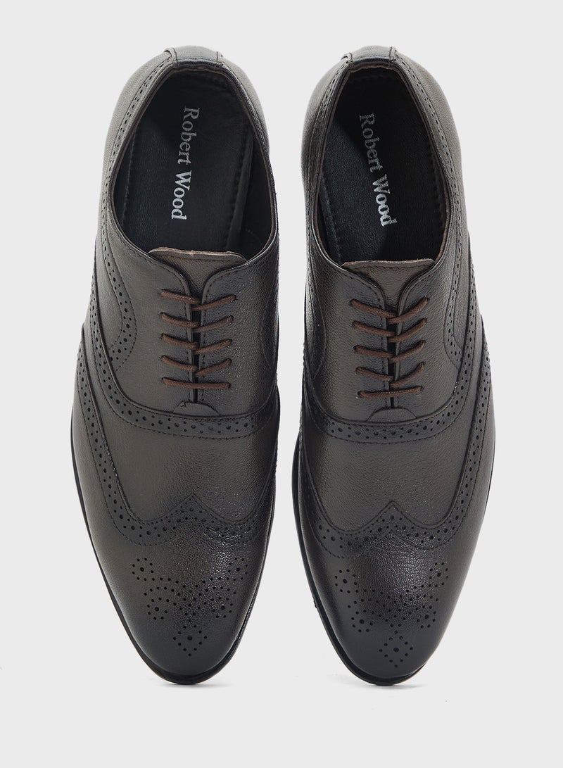 Robert Wood Genuine Leather Formal Lace Ups  - Image 4